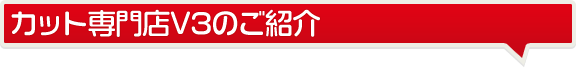 カット専門店V3のご紹介